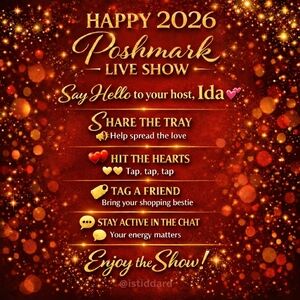 Poshmark Live/Semi-Silent Show Kind Reminder